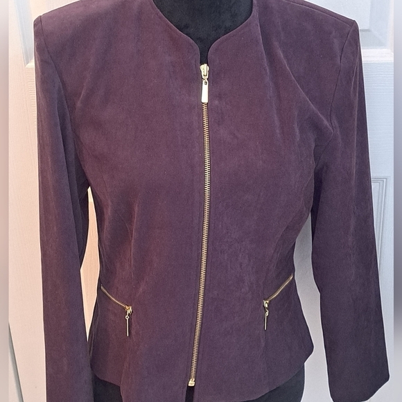 Amanda Smith Petites Plum Jacket    Size 8P - Picture 2 of 8
